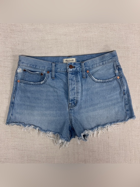 Madewell Pants - Madewell Relaxed Denim Shorts Women's Size 29 Light Wash Cut-Off Button Fly